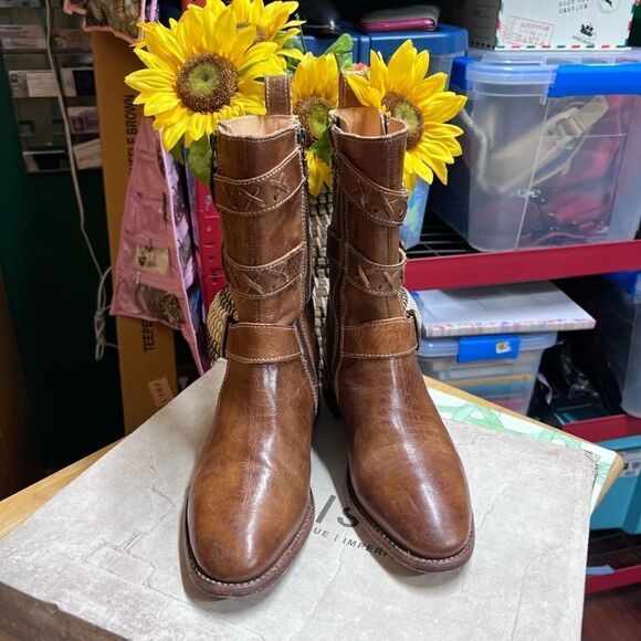 Bed Stu Womens Blanchett Brown Boots  Size 8.5 - Picture 1 of 12